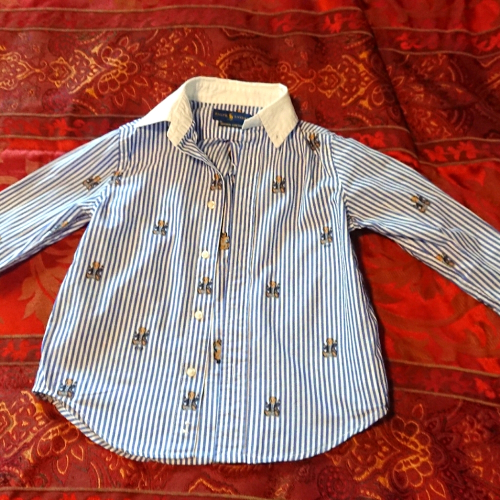 Ralph Lauren size 5 boys button down shirt